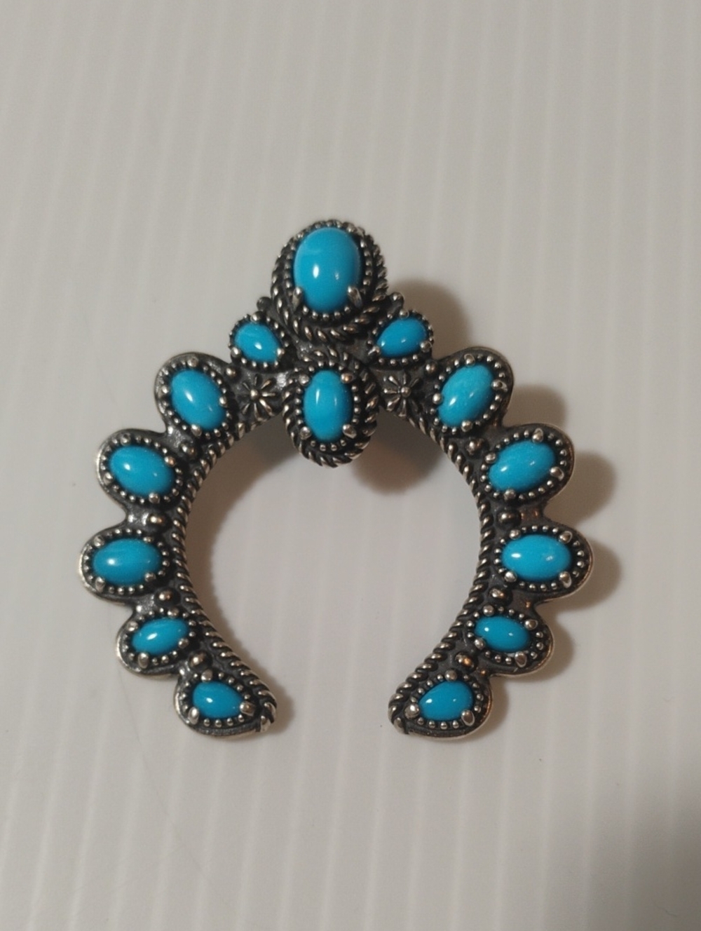 Carolyn Pollack Turquoise 925 Sterling Silver Enhancer Pendant